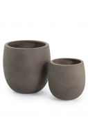 Savanne Natural Look Grey-Brown Lightweight Planters - IOTA UK